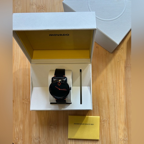 Movado Bold Movado Trend Impuls Watch With 42mm Black Face & Black Leather Band - Picture 5 of 6